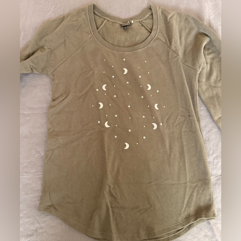 Torrid Olive Green Moon Sweater